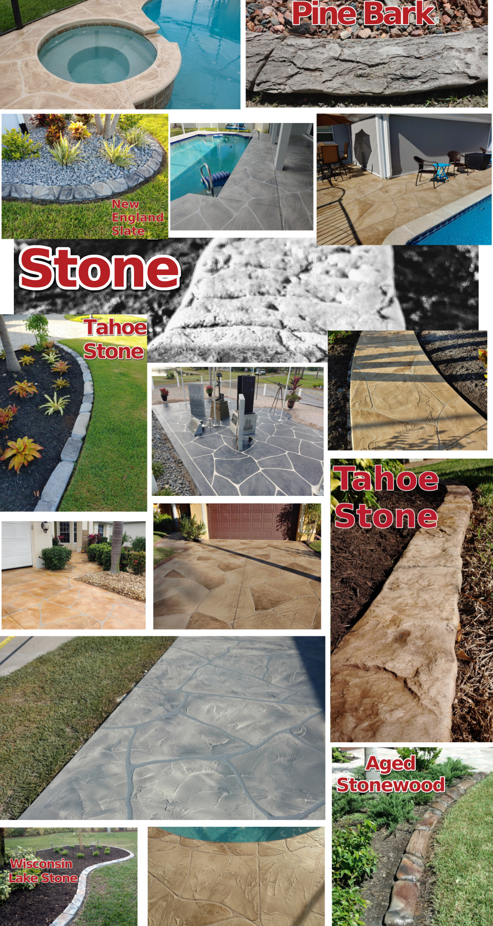 Decorative Concrete Curbing Fort Myers FL Driveway Resurfacing